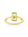 anello donna Thomas Sabo TR2459-414-6-54 Gold ring w. green Goldbears