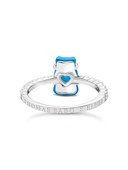 anello donna Thomas Sabo TR2459-052-1-54 Silver ring w. blue Goldbears