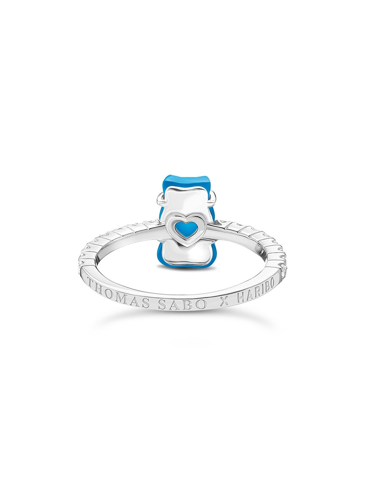 anello donna Thomas Sabo TR2459-052-1-54 Silver ring w. blue Goldbears