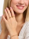 anello donna Thomas Sabo TR2456-488-7-56 Gold-plated ring w. sunbeams and coloured stones