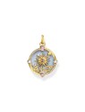 ciondolo Thomas Sabo PE960-471-1 Gold-plated chain pendant w. light blue enamel