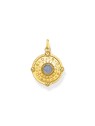 ciondolo Thomas Sabo PE960-471-1 Gold-plated chain pendant w. light blue enamel