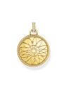 ciondolo Thomas Sabo PE962-471-7 Gold-plated chain pendant w. wheel of fortune