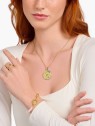 ciondolo Thomas Sabo PE962-471-7 Gold-plated chain pendant w. wheel of fortune