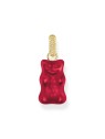 ciondolo Thomas Sabo PE967-414-10 Large gold-plated red Goldbears pendant w. stones
