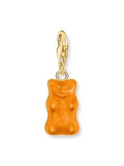 ciondolo Thomas Sabo 2186-413-8 Orange Charm Goldbears Pendant gold-plated