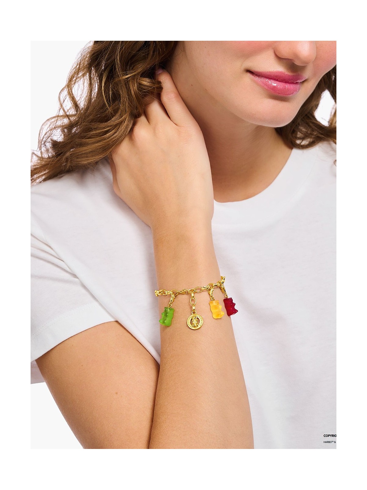 ciondolo Thomas Sabo 2190-413-10 Red Charm Goldbears Pendant gold-plated