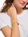 ciondolo Thomas Sabo 2190-413-10 Red Charm Goldbears Pendant gold-plated