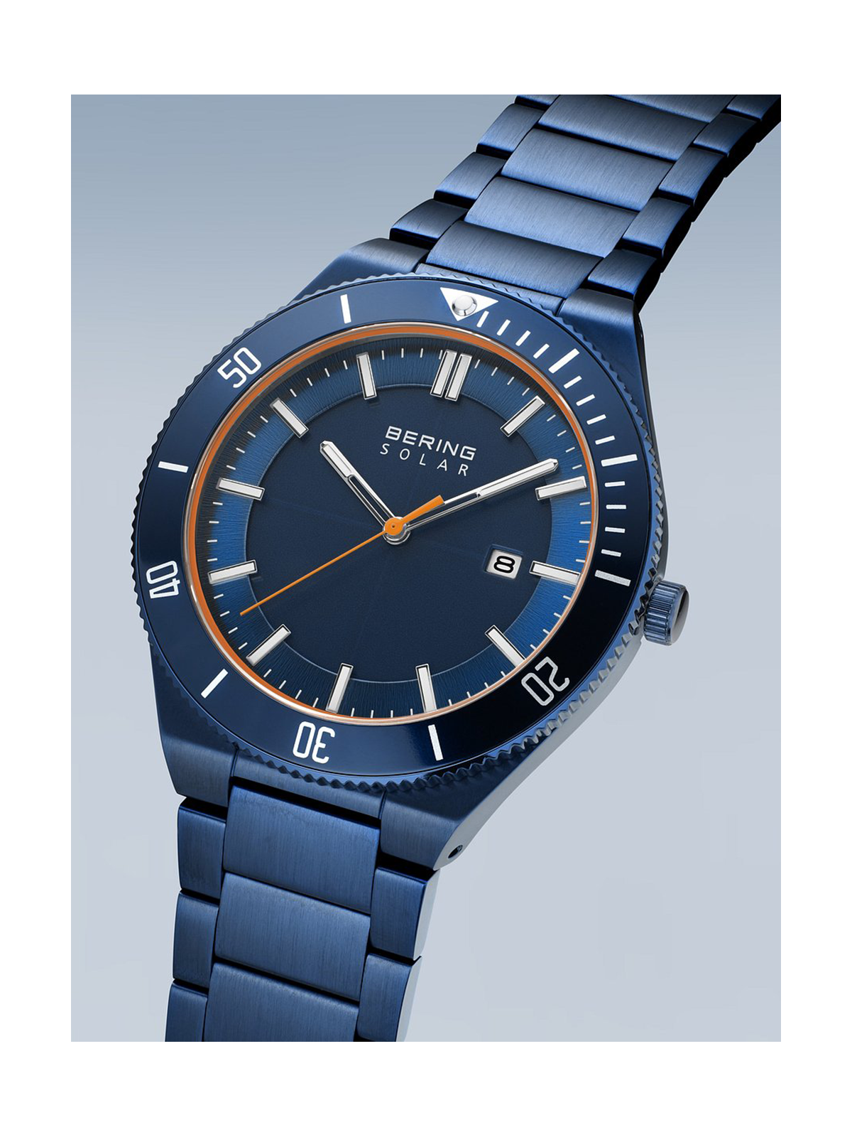 orologio uomo Bering 14443-797 Mens Watch Solar Watch 43mm 10ATM