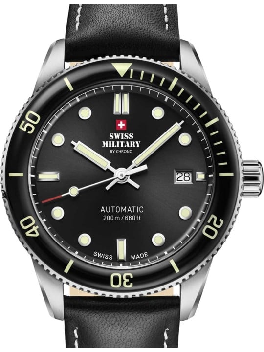 orologio uomo Swiss Military SMA34106.05 Mens Watch Automatic Diver 42mm 20ATM