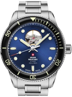 orologio uomo Swiss Military SMA34106.12 Mens Watch Automatic Open-Heart Diver 42mm 20ATM