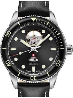 orologio uomo Swiss Military SMA34106.15 Mens Watch Automatic Open-Heart Diver 42mm 20ATM