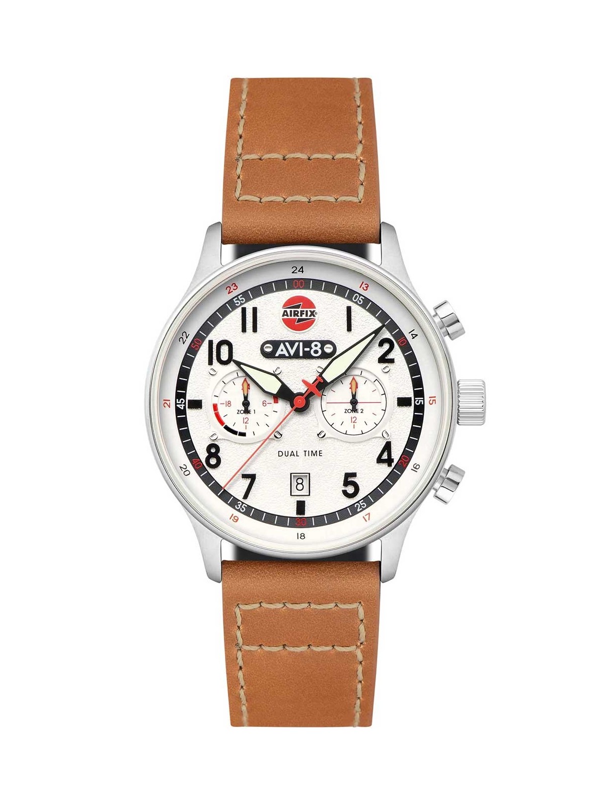 orologio uomo AVI-8 AV-4088-06 Mens Watch Hawker Hurricane Dual-Time Chronograph 43mm 5ATM