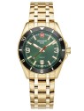 orologio uomo Swiss Alpine Military 7034.1118 Mens Watch Sierra gold green 42mm 10ATM