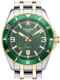 orologio uomo Swiss Alpine Military 7034.1144 Mens Watch Sierra two tone green 42mm 10ATM