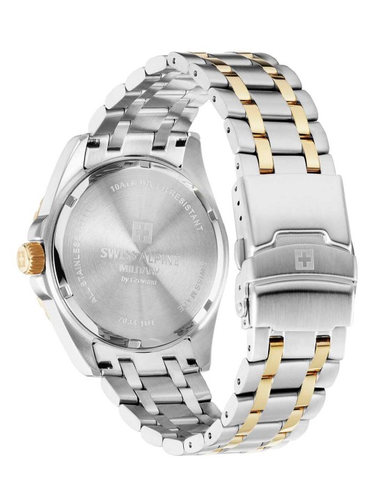 orologio uomo Swiss Alpine Military 7034.1144 Mens Watch Sierra two tone green 42mm 10ATM