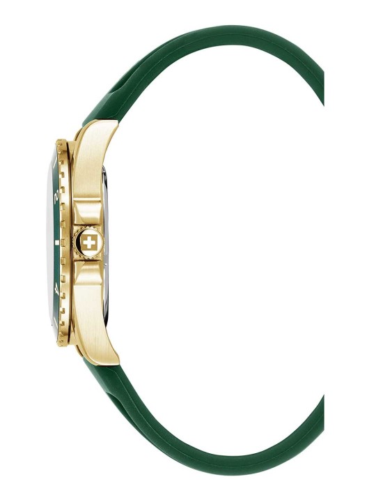 orologio uomo Swiss Alpine Military 7034.1814 Mens Watch Sierra gold green 42mm 10ATM