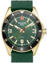 orologio uomo Swiss Alpine Military 7034.1818 Mens Watch Sierra gold green 42mm 10ATM