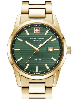orologio donna Swiss Alpine Military 7767.1114 Ladies Watch Argos gold green 34mm 10ATM