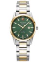 orologio donna Swiss Alpine Military 7767.1144 Ladies Watch Argos two tone green 34mm 10ATM