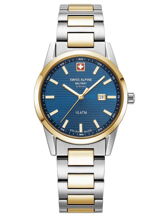 orologio donna Swiss Alpine Military 7767.1145 Ladies Watch Argos two tone blue 34mm 10ATM