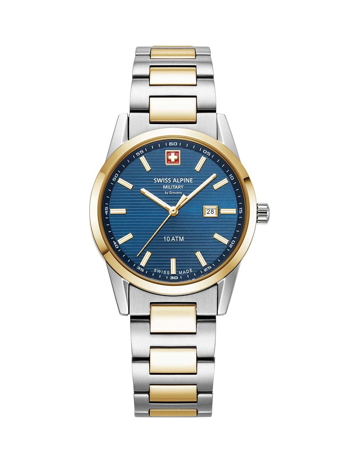 orologio donna Swiss Alpine Military 7767.1145 Ladies Watch Argos two tone blue 34mm 10ATM