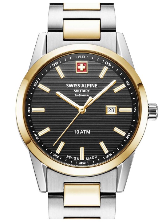 orologio donna Swiss Alpine Military 7767.1147 Ladies Watch Argos two tone black 34mm 10ATM