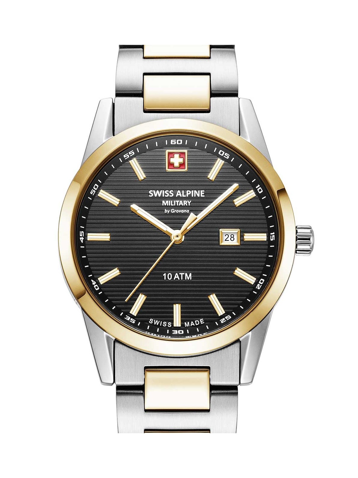 orologio donna Swiss Alpine Military 7767.1147 Ladies Watch Argos two tone black 34mm 10ATM
