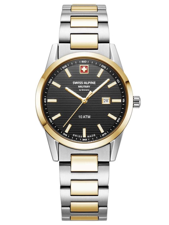 orologio donna Swiss Alpine Military 7767.1147 Ladies Watch Argos two tone black 34mm 10ATM