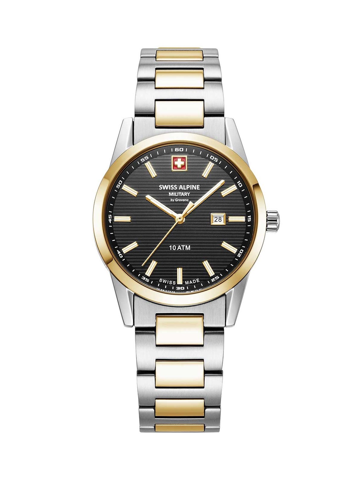 orologio donna Swiss Alpine Military 7767.1147 Ladies Watch Argos two tone black 34mm 10ATM