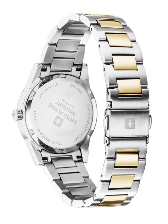orologio donna Swiss Alpine Military 7767.1147 Ladies Watch Argos two tone black 34mm 10ATM