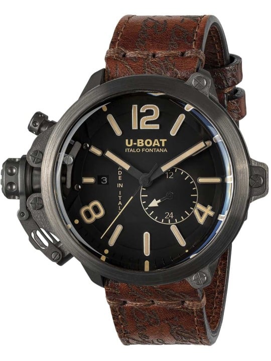 orologio uomo U-Boat 8805 Mens Watch Capsule Titanium BK BE 50mm 10ATM