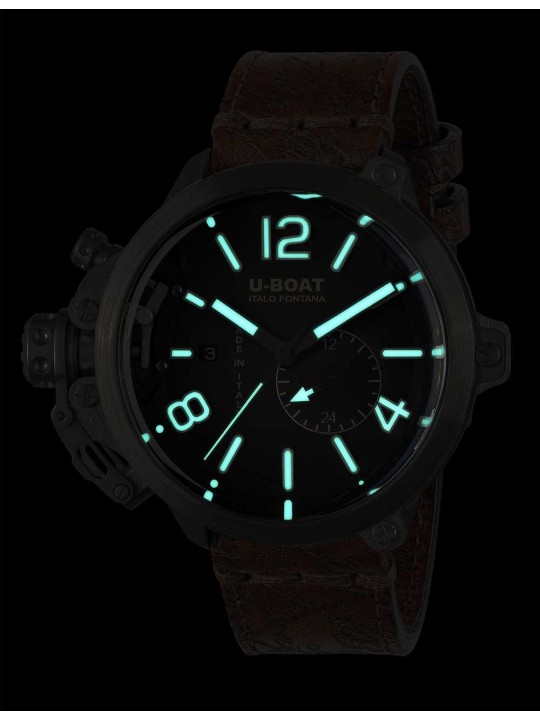 orologio uomo U-Boat 8805 Mens Watch Capsule Titanium BK BE 50mm 10ATM