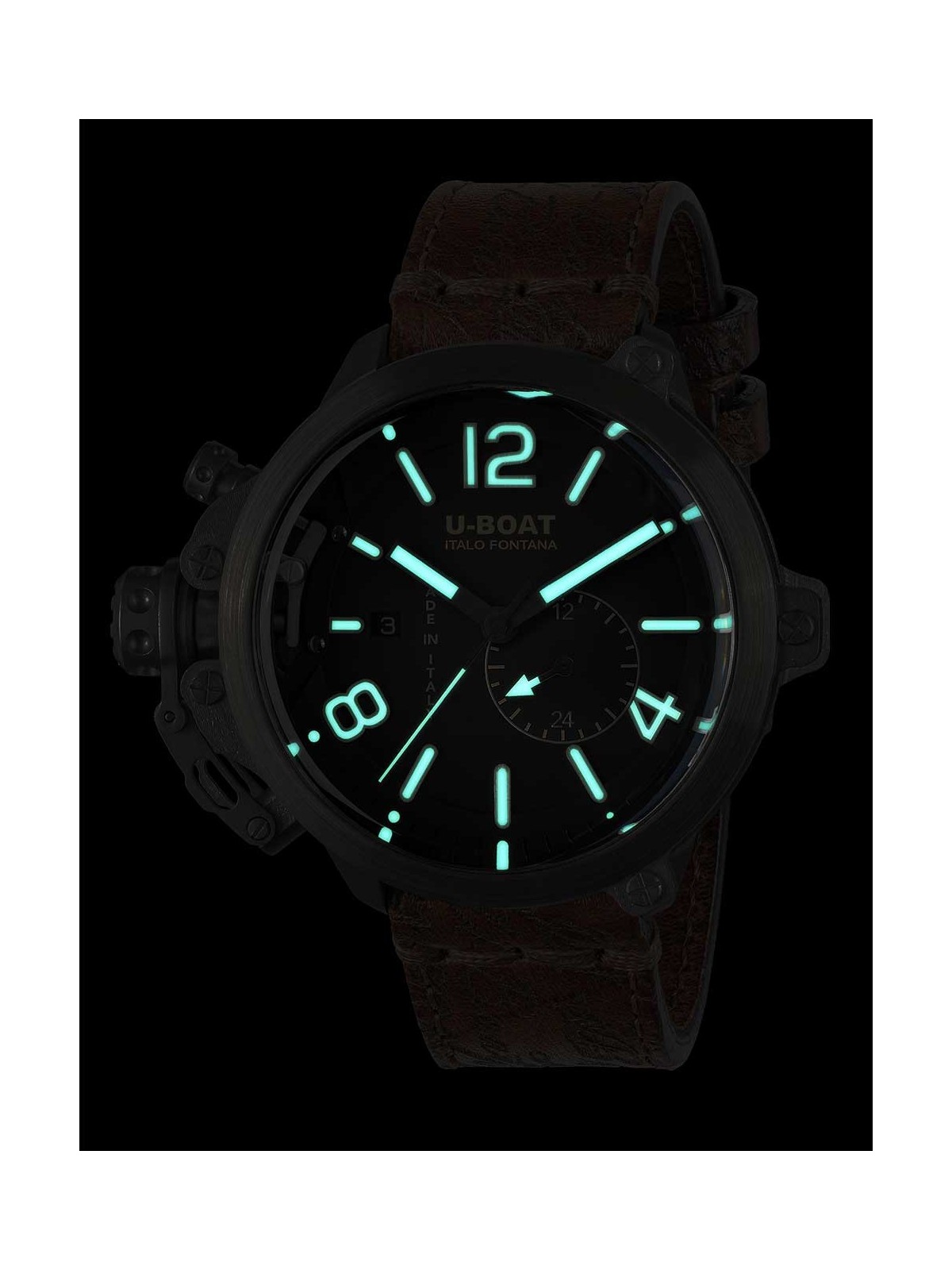 orologio uomo U-Boat 8805 Mens Watch Capsule Titanium BK BE 50mm 10ATM