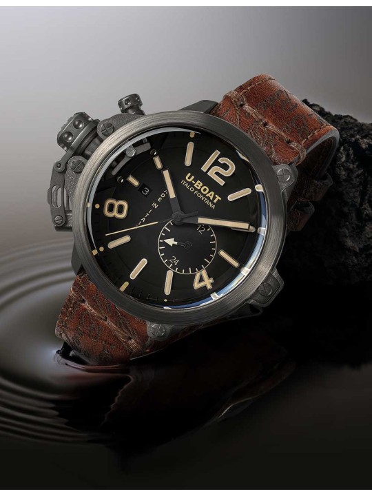 orologio uomo U-Boat 8805 Mens Watch Capsule Titanium BK BE 50mm 10ATM