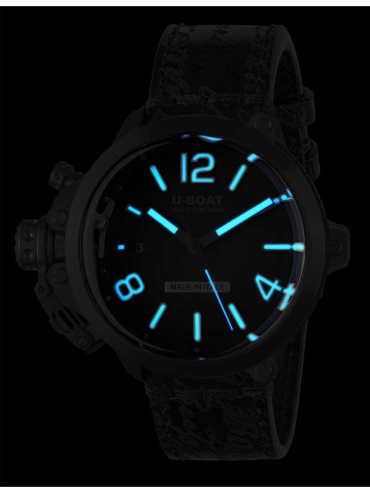 orologio uomo U-Boat 8808 Mens Watch Capsule PVD BK BL 45mm