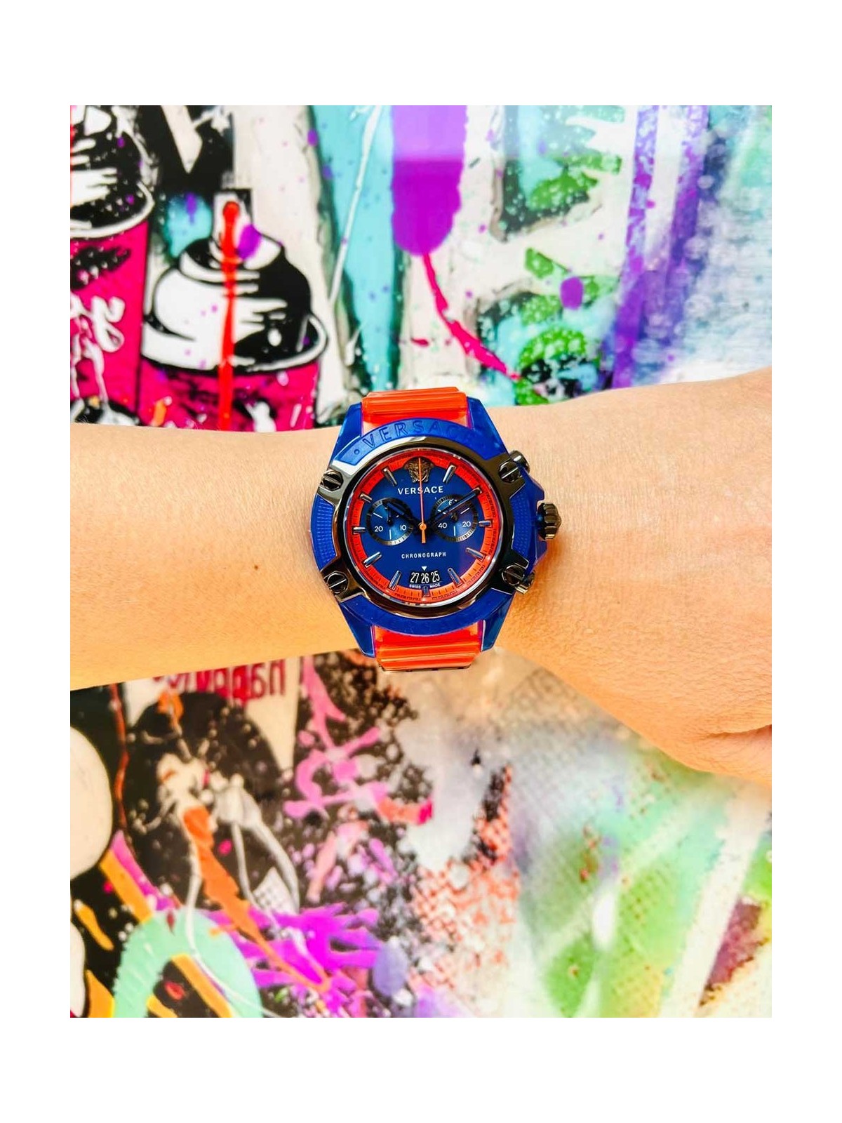 orologio unisex Versace VEZ700922 Active Policarbonat Chrono 45mm 3ATM