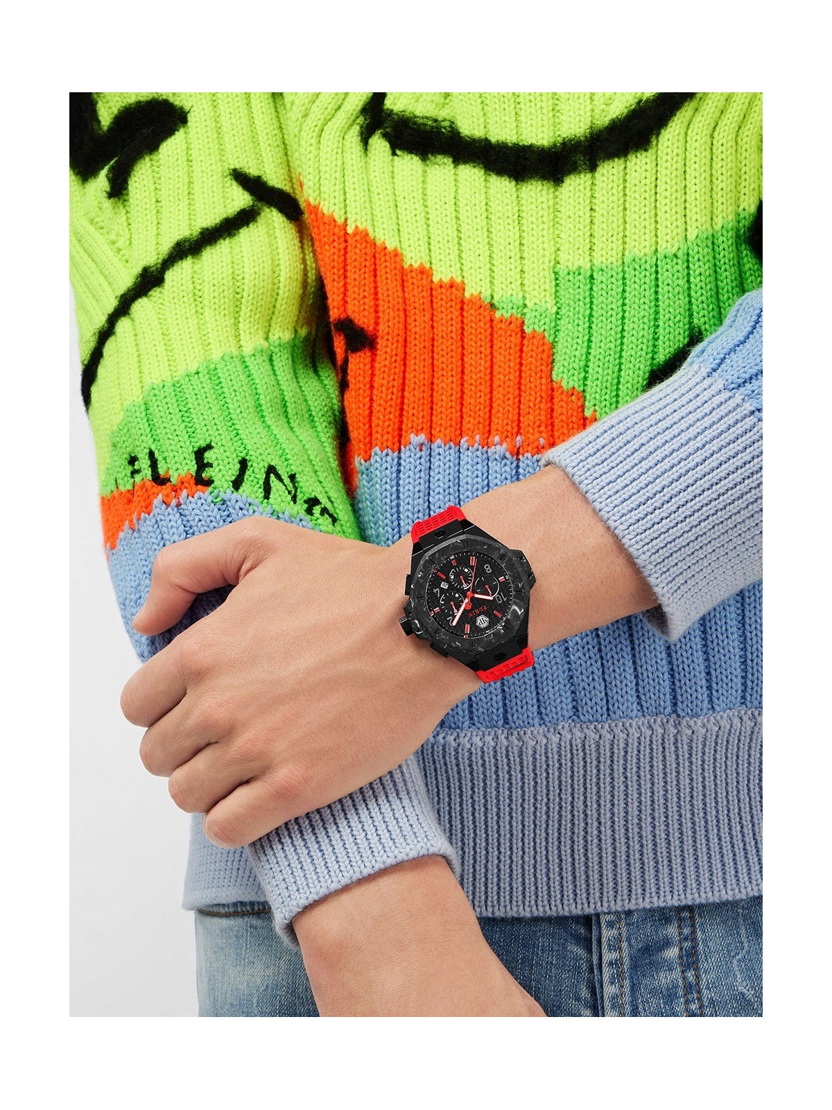 orologio uomo Philipp Plein PWPRA0724 Mens Watch Chrono Royal 46mm 5ATM
