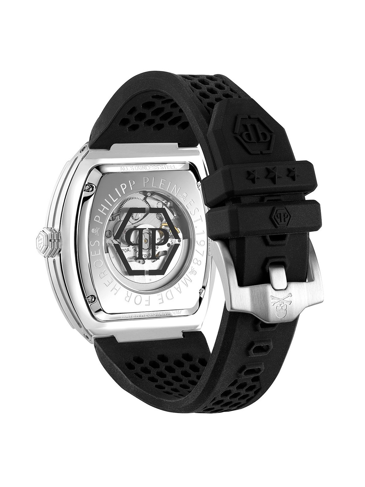 orologio uomo Philipp Plein PWBAA1323 Mens Watch The Skeleton Automatic 44mm 5ATM