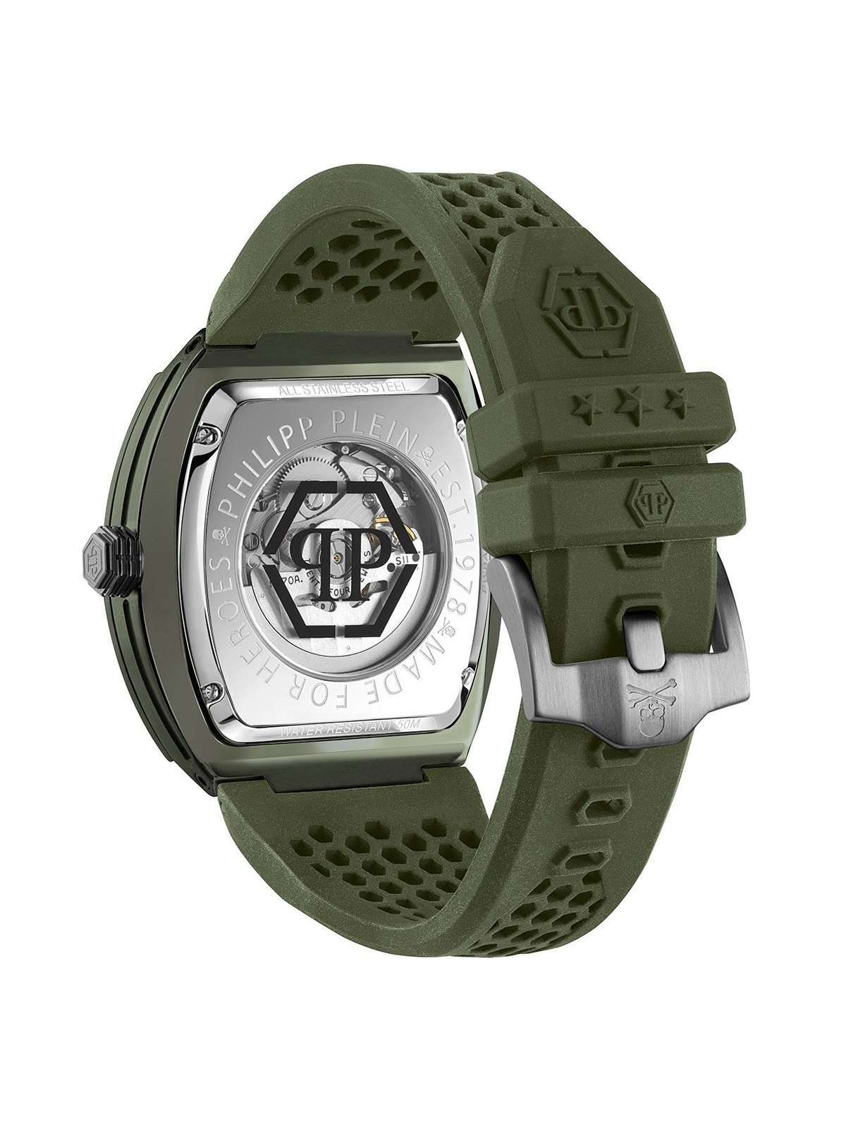 orologio uomo Philipp Plein PWVBA0223 Mens Watch The Skeleton Automatic 44mm 5ATM