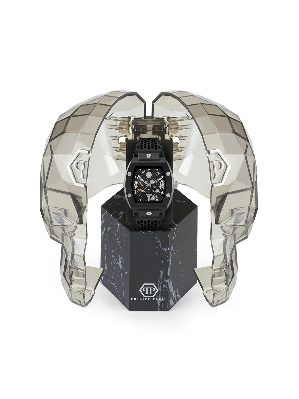 orologio uomo Philipp Plein PWVBA0423 Mens Watch The Skeleton Automatic 44mm 5ATM