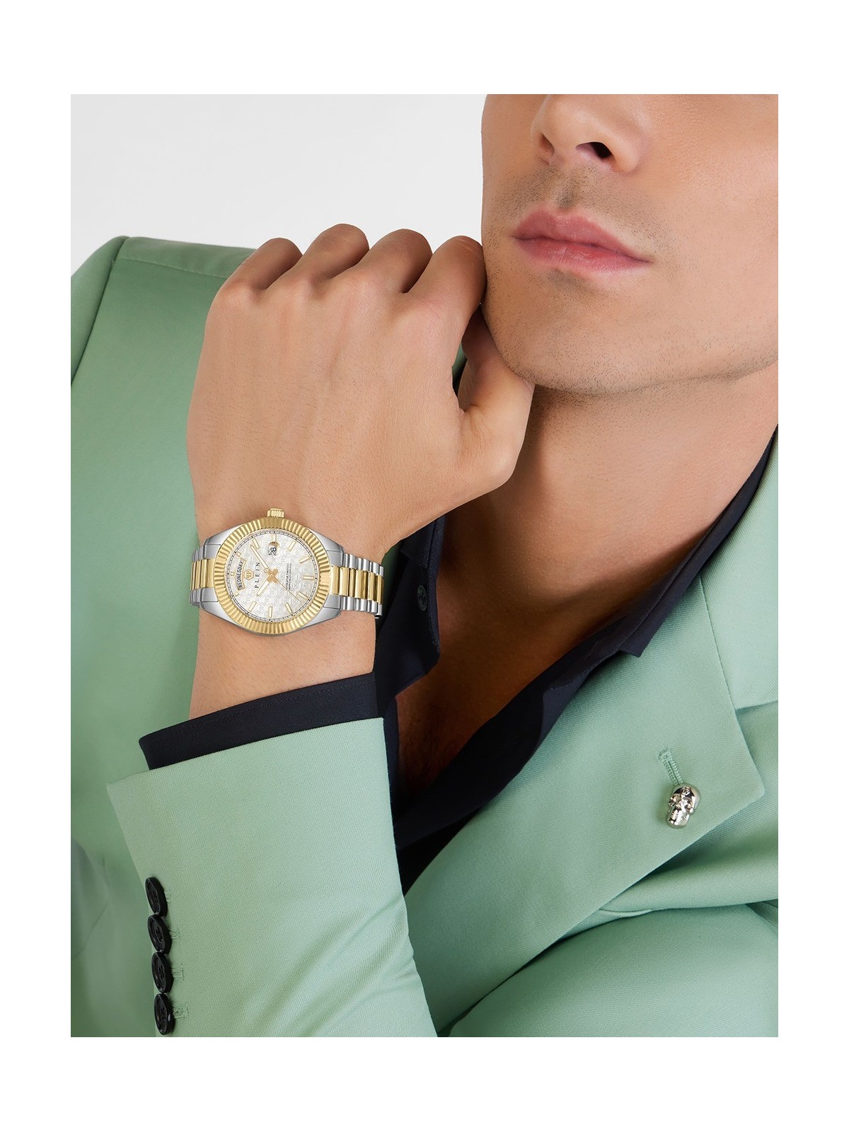 orologio unisex Philipp Plein PWPNA0324 Rock Couture Day-Date 42mm 5ATM