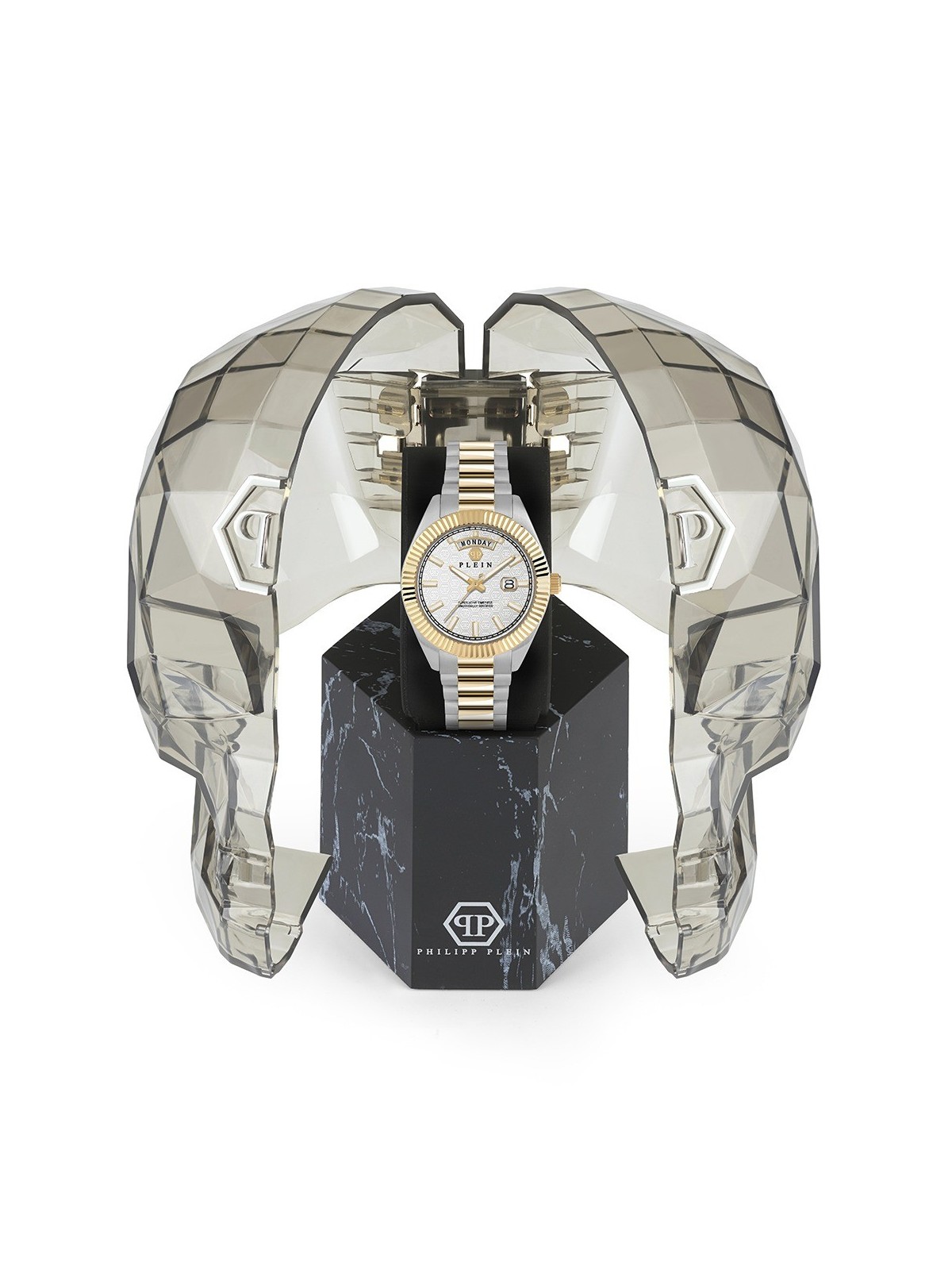 orologio unisex Philipp Plein PWPNA0324 Rock Couture Day-Date 42mm 5ATM