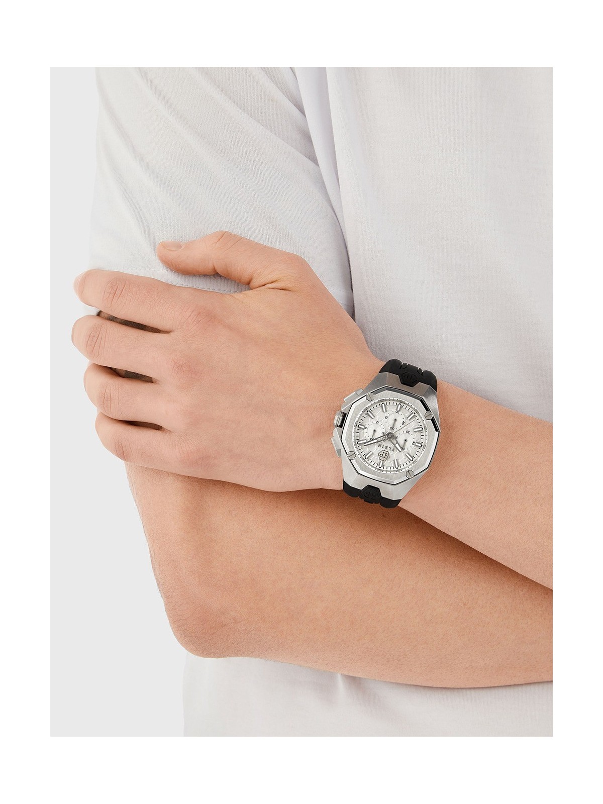orologio uomo Philipp Plein PWTBA0123 Mens Watch Octagon 45mm 5ATM