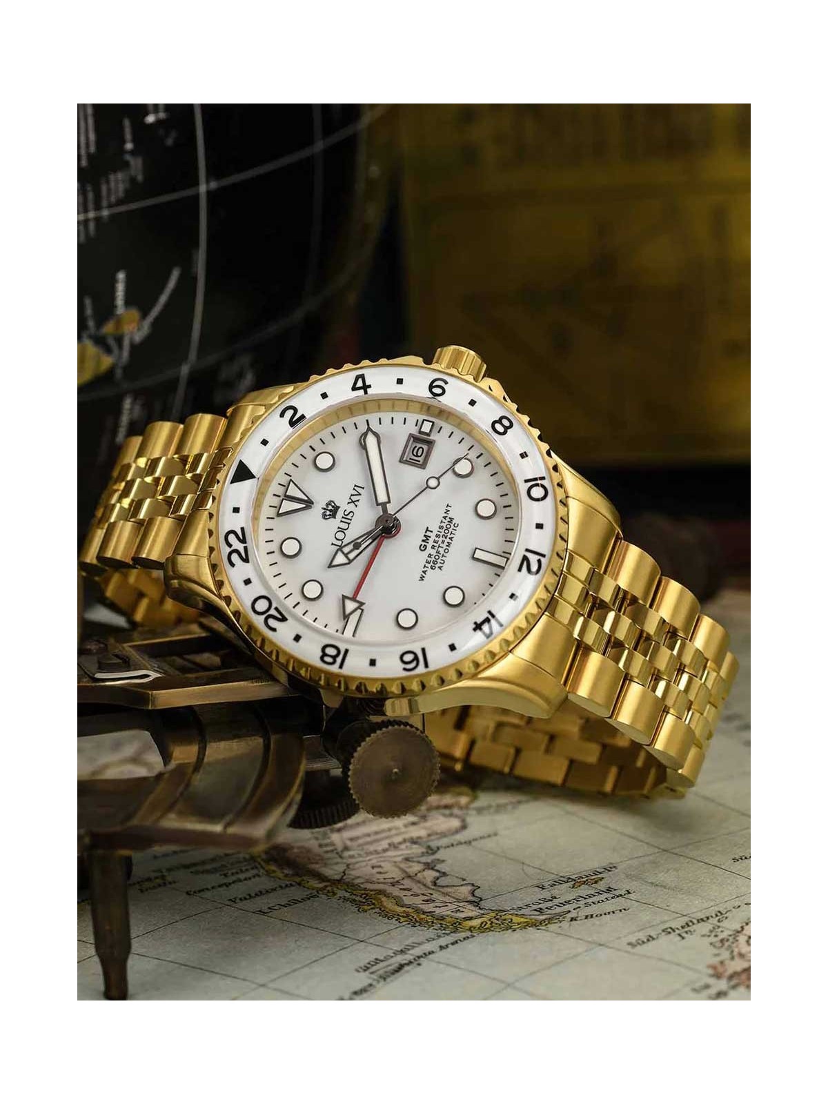 orologio uomo Louis XVI LXVI1431 Mens Watch Mirabeau Automatic GMT 41mm 20ATM