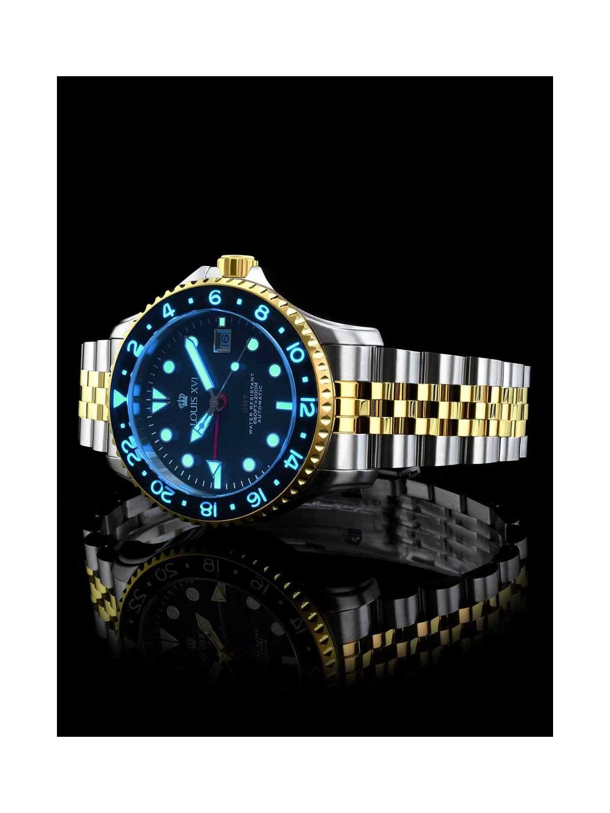 orologio uomo Louis XVI LXVI1432 Mens Watch Mirabeau Automatic GMT 41mm 20ATM