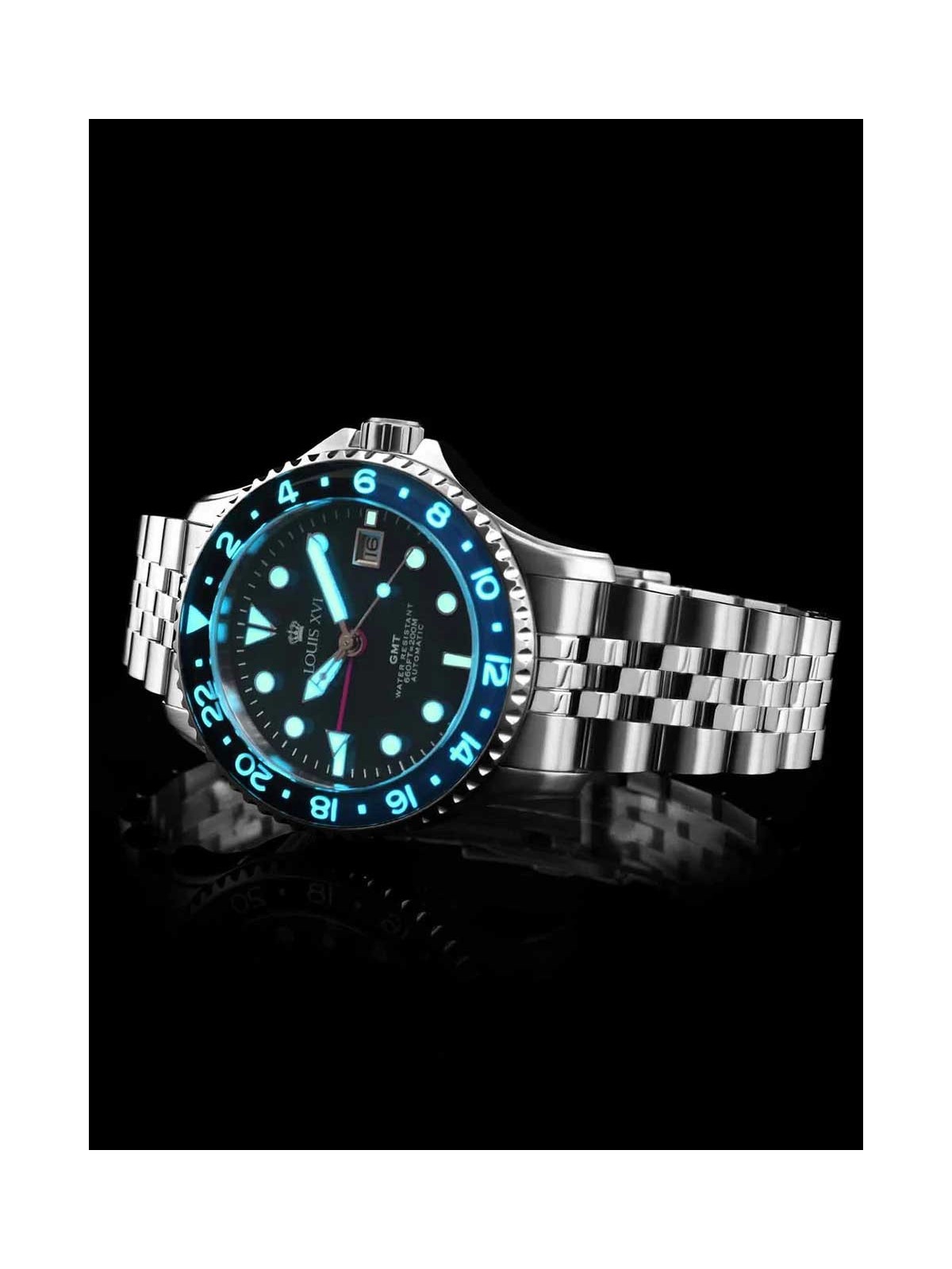 orologio uomo Louis XVI LXVI1433 Mens Watch Mirabeau Automatic GMT 41mm 20ATM