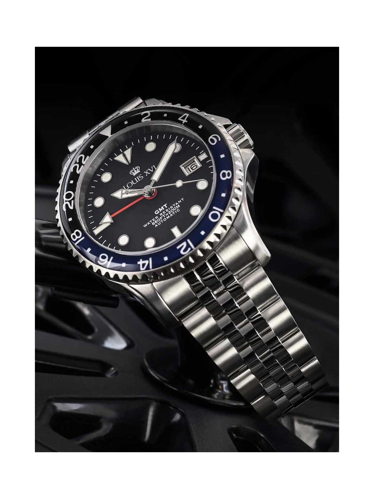 orologio uomo Louis XVI LXVI1433 Mens Watch Mirabeau Automatic GMT 41mm 20ATM
