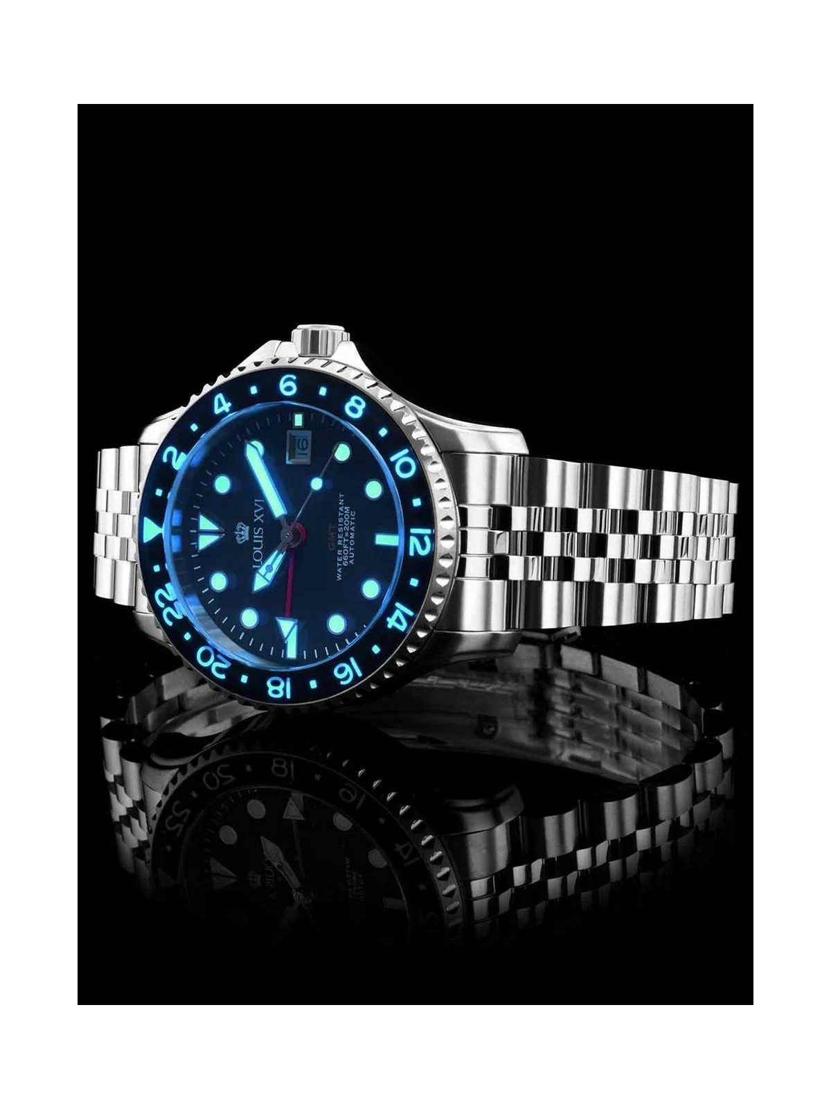 orologio uomo Louis XVI LXVI1434 Mens Watch Mirabeau Automatic GMT 41mm 20ATM