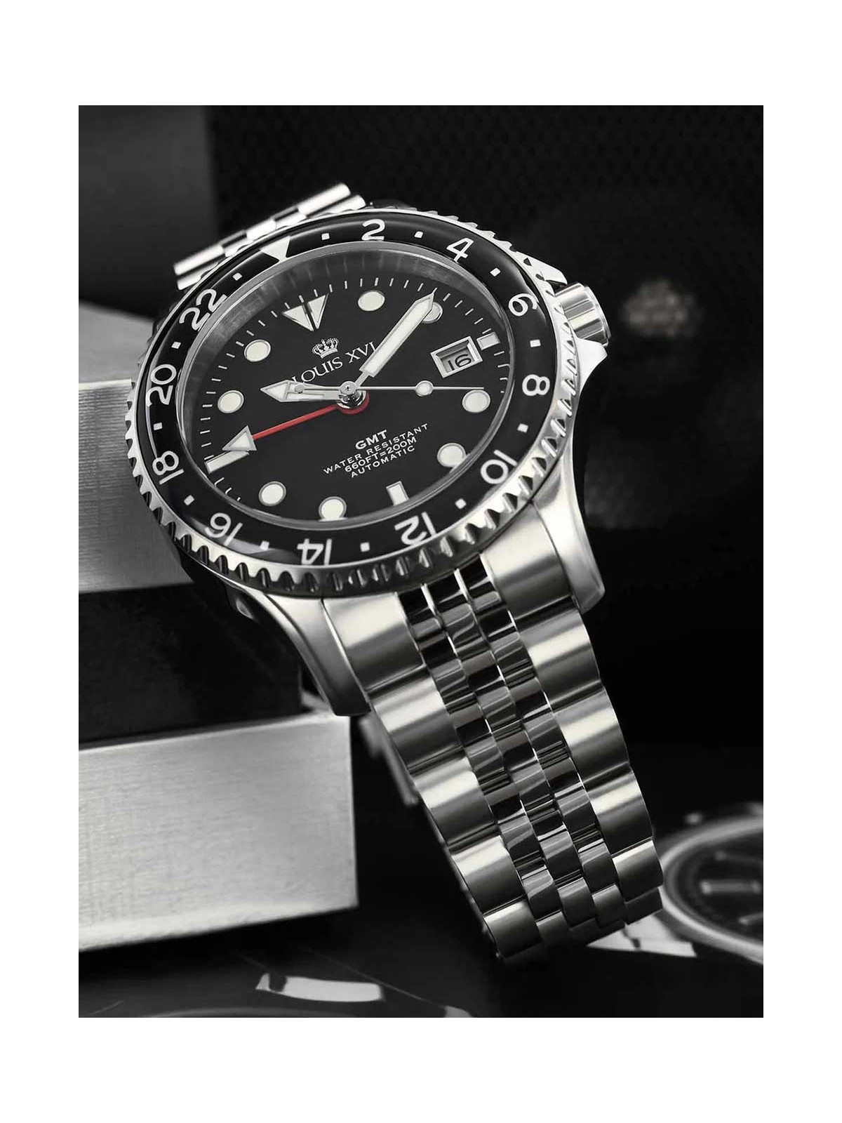 orologio uomo Louis XVI LXVI1434 Mens Watch Mirabeau Automatic GMT 41mm 20ATM